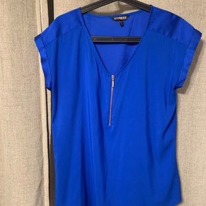 Express Royal Blue blouse with Zip